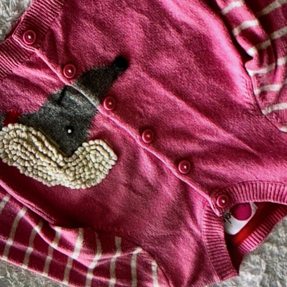 Girls casual button cardigan sweater shirt